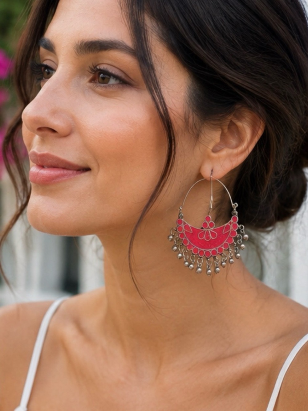🎁 Tribal Red Bohemian Vintage Earrings